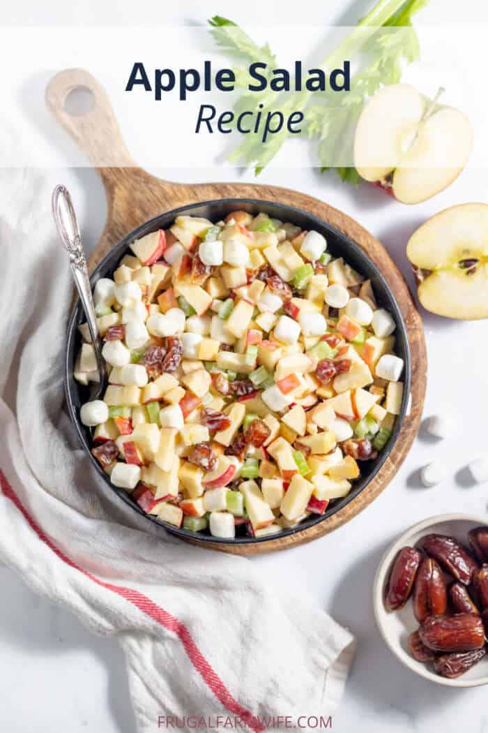 apple salad recipe with marshmallows and dates