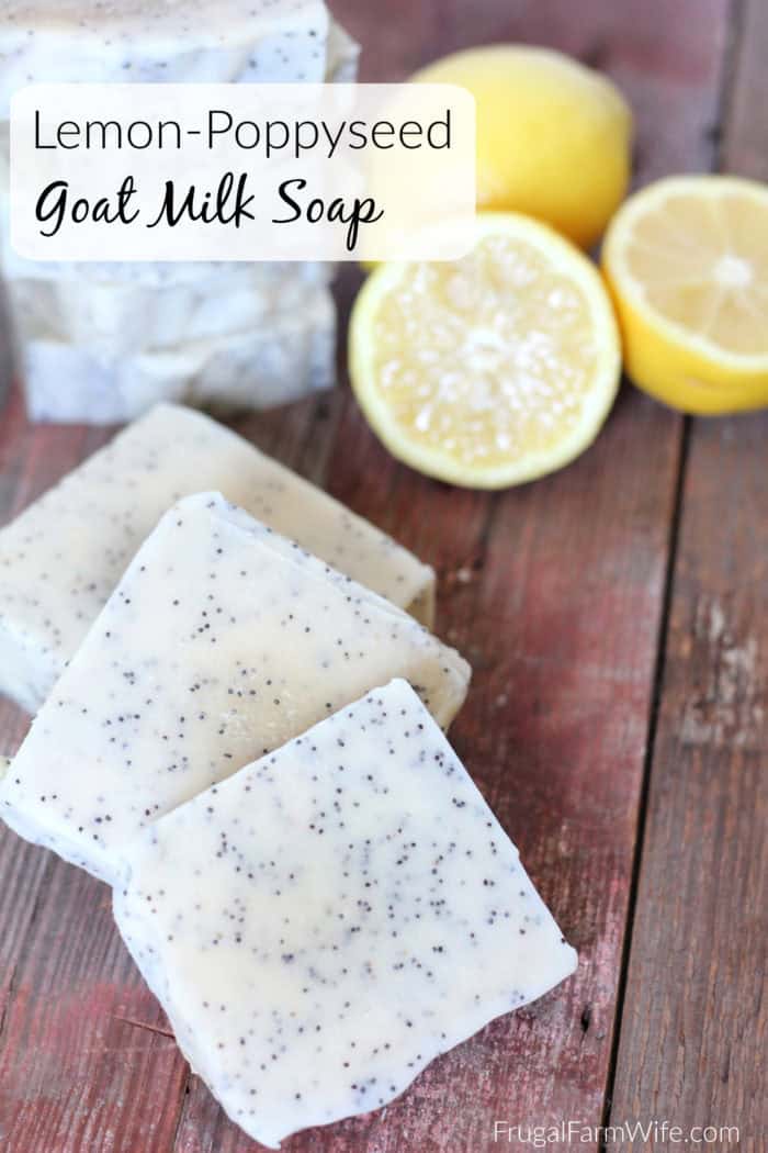 DIY Lemon Poppyseed Soap with Goat Milk