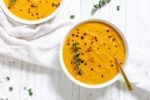 soup made with butternut squash