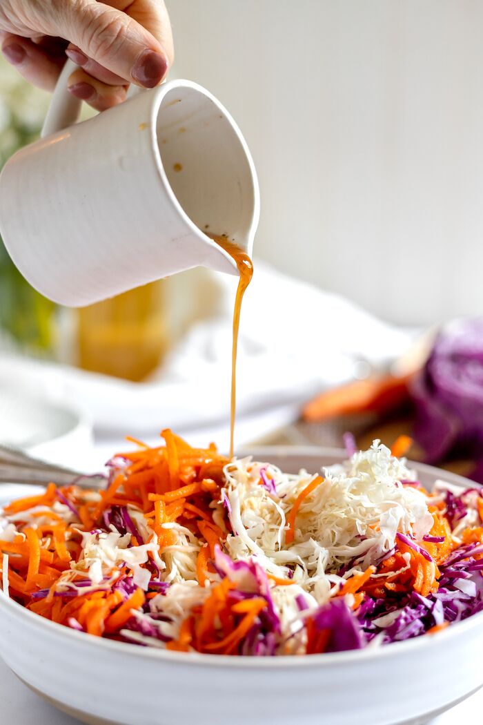Delicious Cole Slaw without Mayo! | Frugal Farm Wife