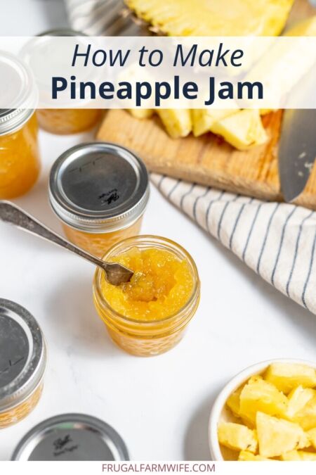 Pineapple Jam recipe using three ingredients