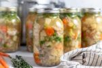 jars of home-canned chicken soup